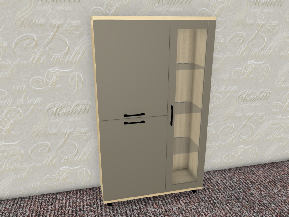Шкафы распашные, Модульная система Грейс Шкаф ШК-5082  Ясень Асахи