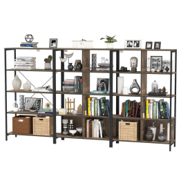 Два стеллажа Трувор 13.151.02 и один открытый стеллаж с полками