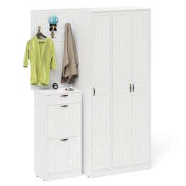 Мебель в прихожую П-6 компоновка № 50 фрезеровка прованс