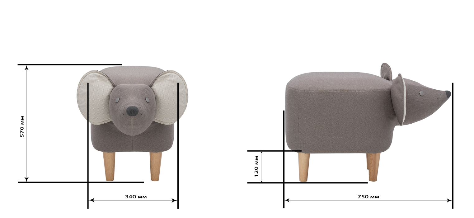 Пуфы, Пуф Mouse (Мышь) 