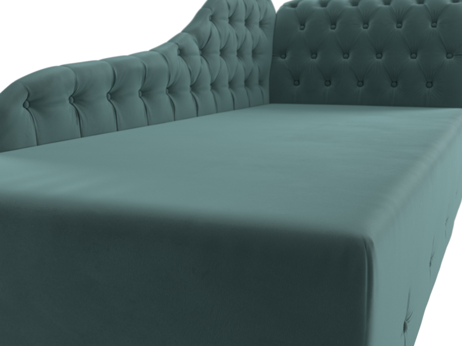 Кушетка диван, Кушетка Камерон правая, велюр 