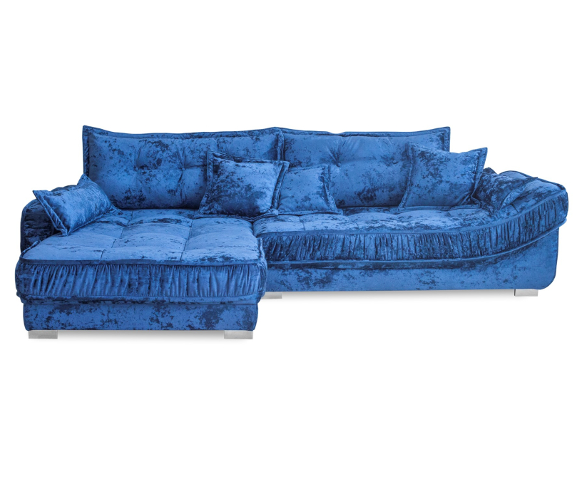 Диваны угловые в гостиную, Диван мягкий угловой Бруно, велюр