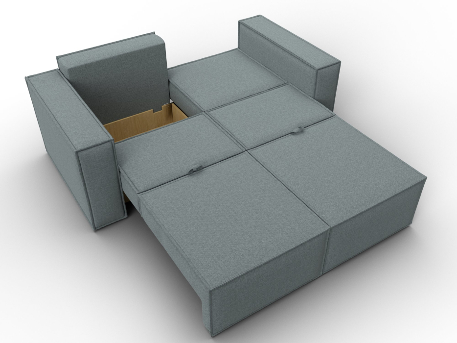 Диваны кровати со спальным местом, Диван прямой Куба мини, рогожка Амур