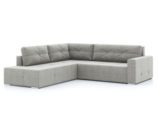 Диваны угловые в гостиную, Диван-кровать угловой Леос НПБ, рогожка Люкс