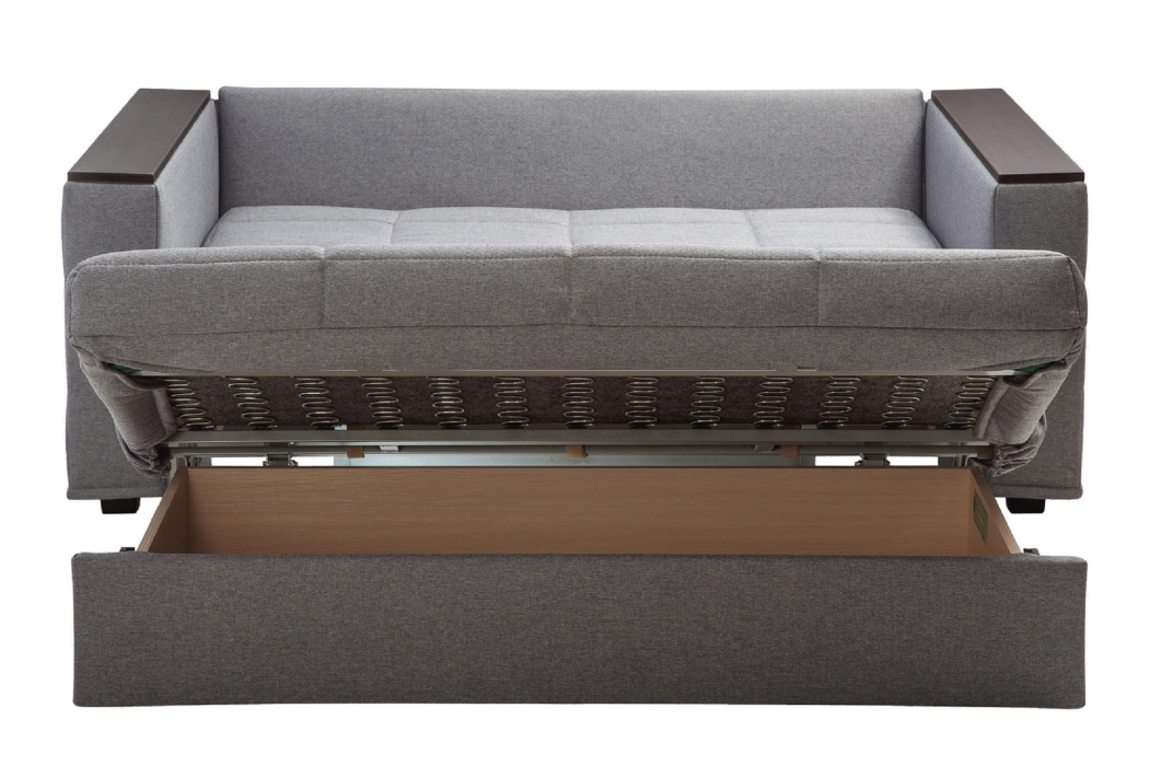 Диваны с ящиком для белья, Диван-кровать Аккордеон Классик 140 см Шерлок, рогожка