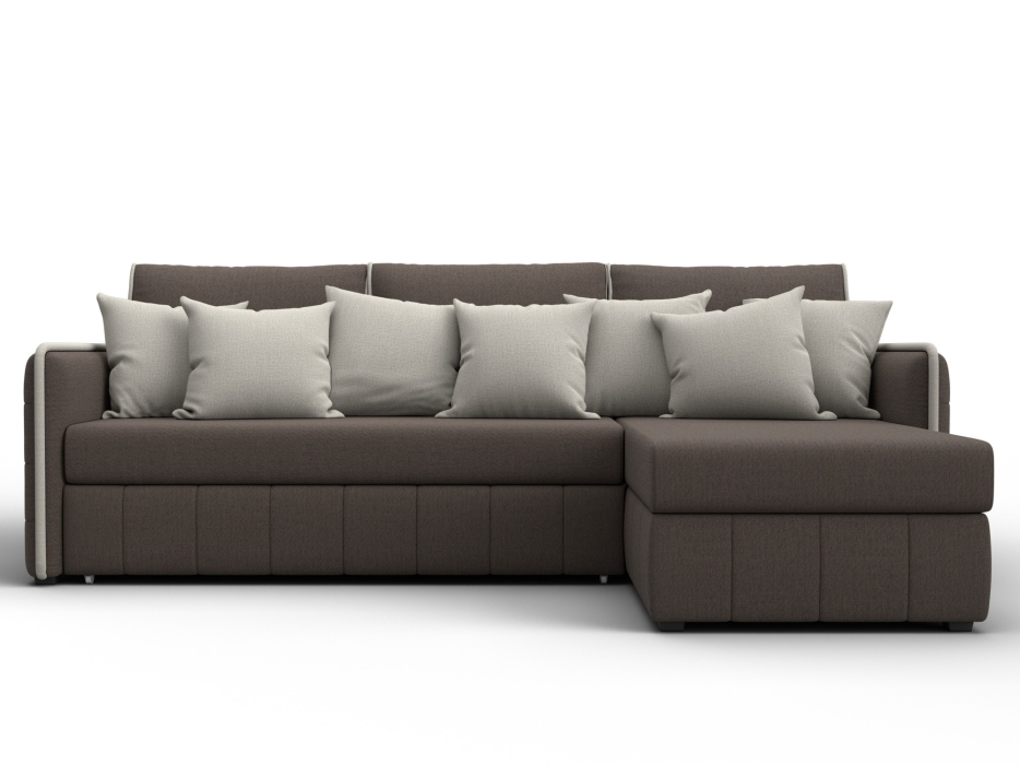 Диваны угловые в гостиную, Диван угловой Лига-078 угол универсальный, рогожка Амур