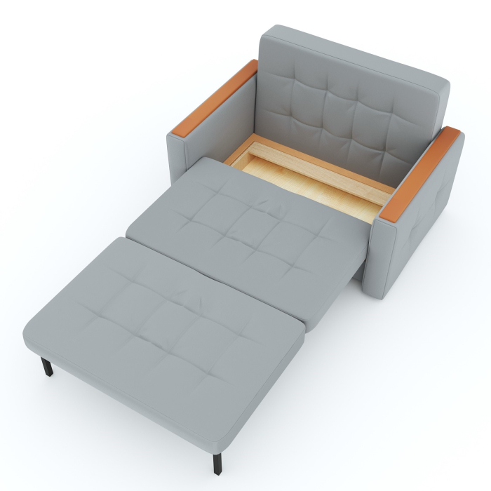 Диваны с ящиком для белья, Диван- кровать Этро Вуд, велюр, 140