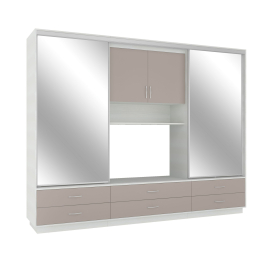 Шкаф-купе Мила с тумбой под ТВ