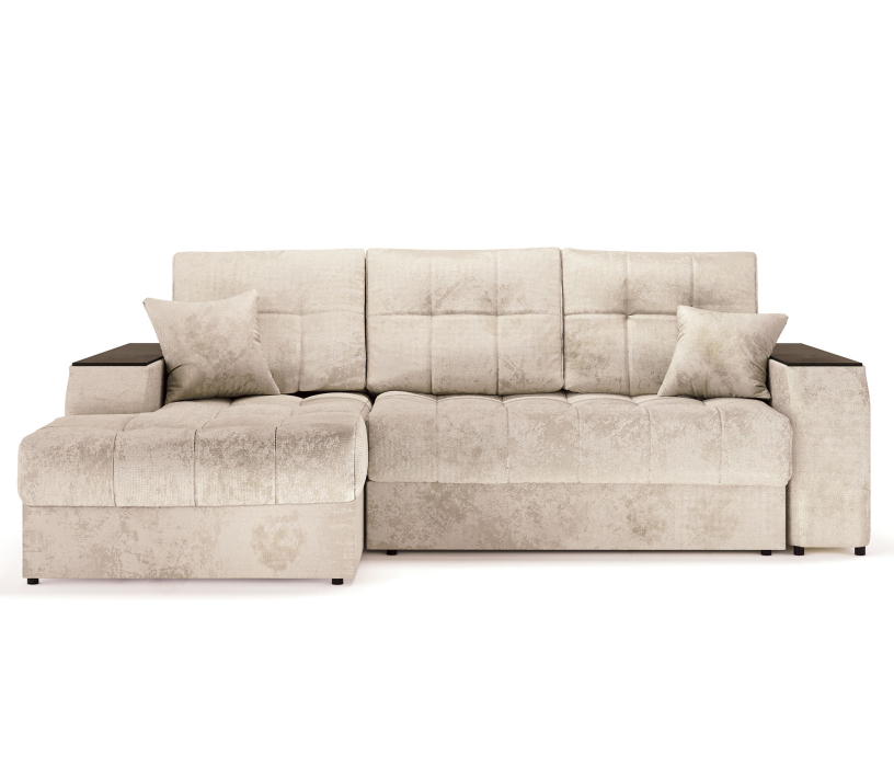 Диваны угловые в гостиную, Угловой диван-кровать Лас-Вегас левый, шенилл