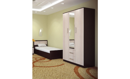 Фиеста Уют Шкаф 3-х дверный