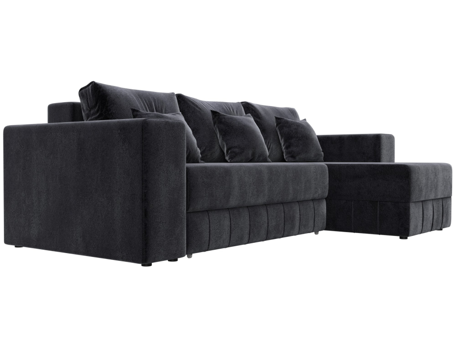 Диваны угловые в гостиную, Диван угловой Лига-076 угол универсальный, велюр TOWER