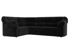 Диваны угловые в гостиную, Диван угловой Карнелла левый угол, велюр