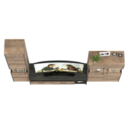 Мебель для гостиной в стиле лофт с подсветкой Трувор № 26