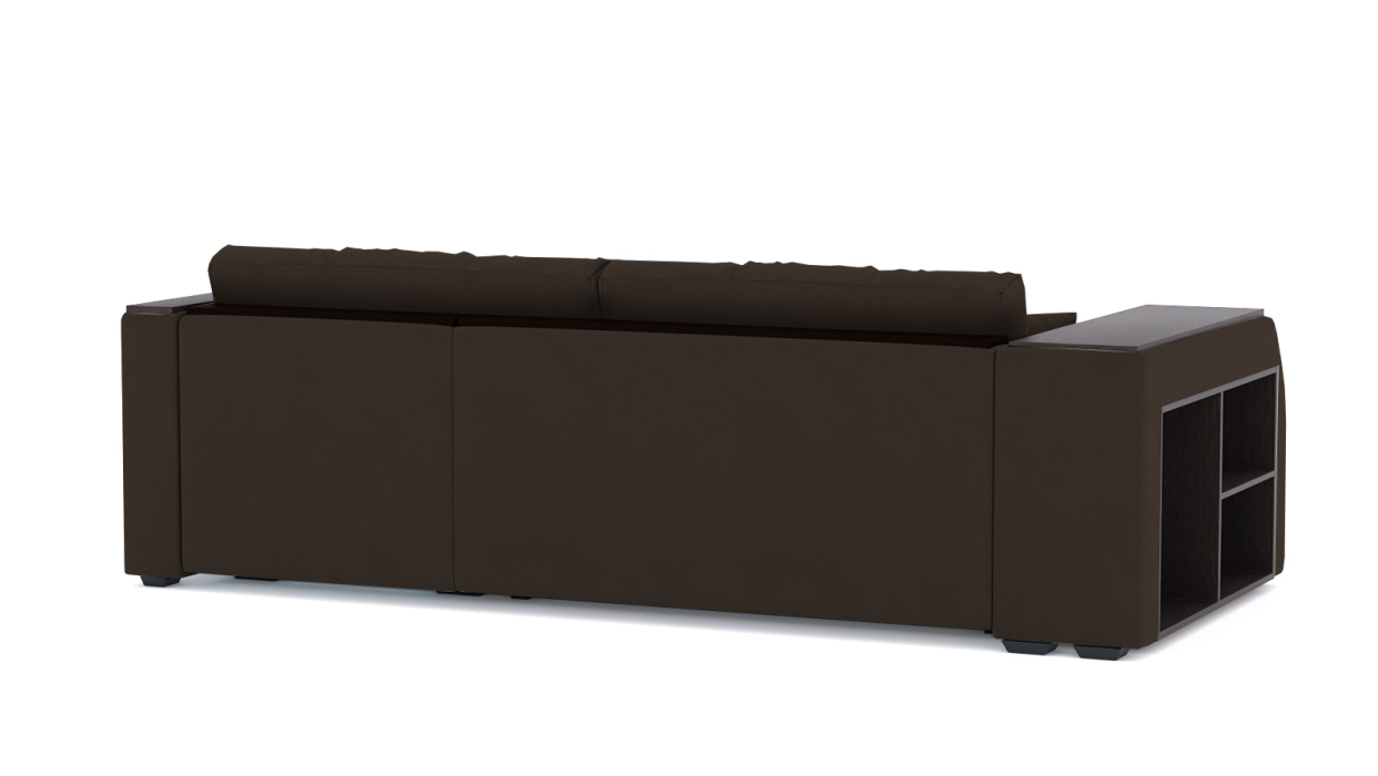 Диваны угловые в гостиную, Диван-кровать угловой Брюссель дельфин, велюр