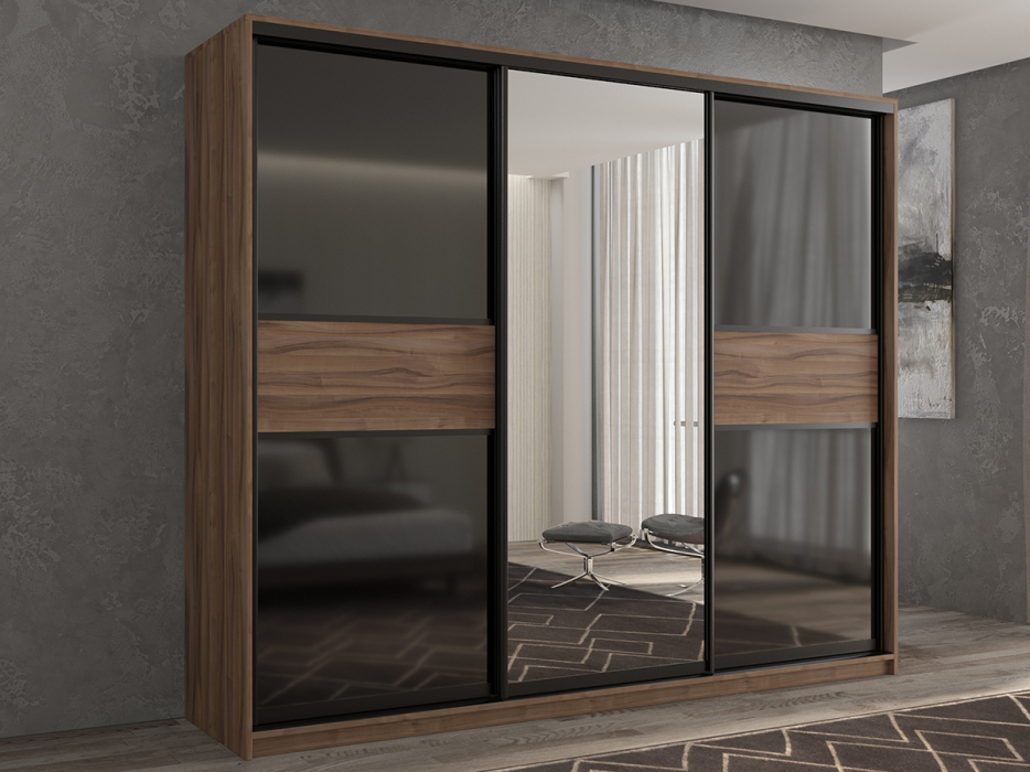 Шкафы-купе 3-х дверные, Шкаф-купе 3х дверный Кааппи 9 240х45