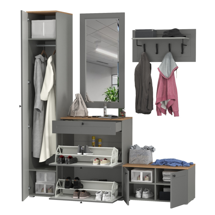Прихожие, Набор мебели в прихожую Остин № 45