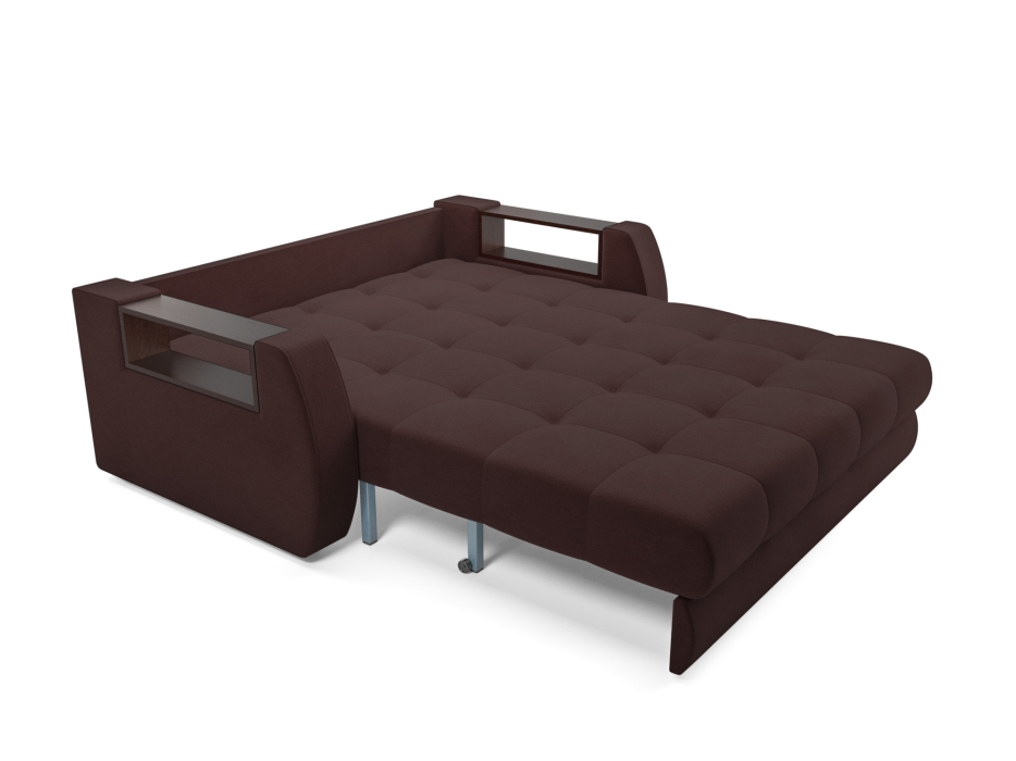 Диваны с ящиком для белья, Диван аккордеон Барон №3 ППУ 120х200 Велюр