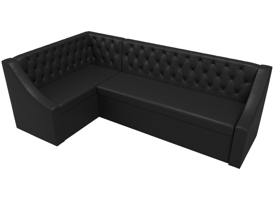 Диваны угловые кухонные, Кухонный угловой диван Мерлин левый угол экокожа