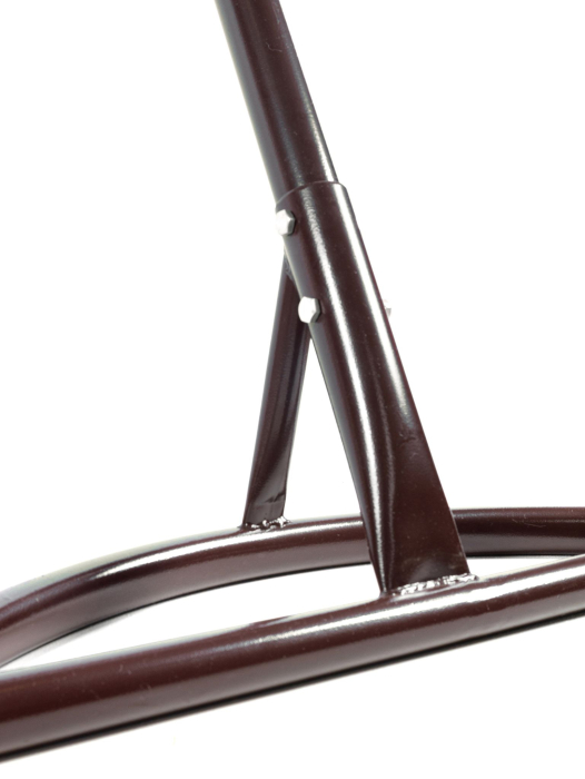 Подвесные кресла, Подвесное кресло КАПЛЯ ЛЮКС с ротангом коричневое