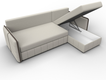 Диван угловой Лига-078 угол универсальный, рогожка Амур