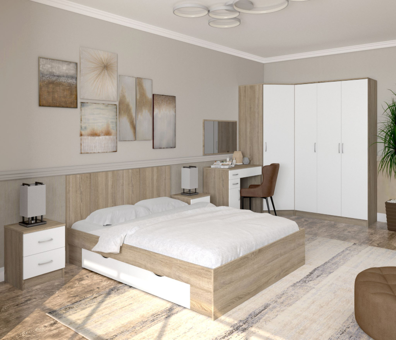 Кровати 140х200, Кровать Фреш с ящиками КРФР 3-Я-1400