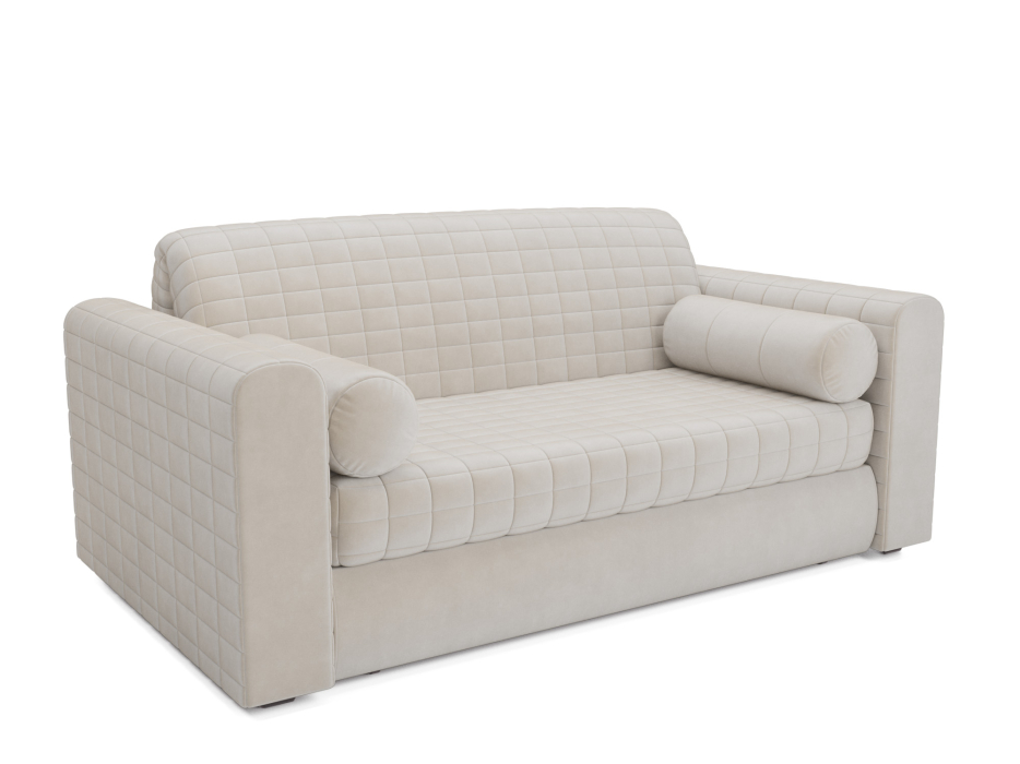 Диваны с ящиком для белья, Диван аккордеон Барон №5 ППУ 120х200 Бархат