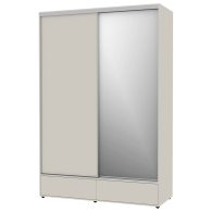 Шкафы-купе 2-х дверные, Шкаф-купе 2-дв  MOD 1600 зеркало/лдсп  (в2390*ш1600*г620)