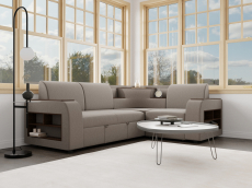 Диваны угловые в гостиную, Угловой диван Фараон ППУ, велюр