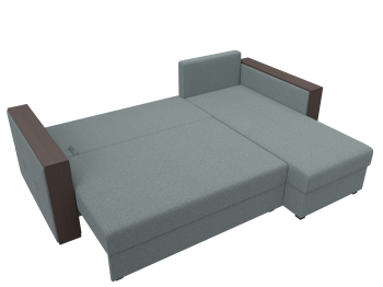 Диван угловой Валенсия Лайт правый угол, рогожка Амур