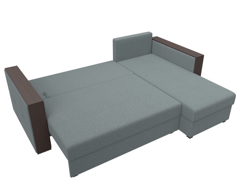 Диваны угловые в гостиную, Диван угловой Валенсия Лайт правый угол, рогожка Амур