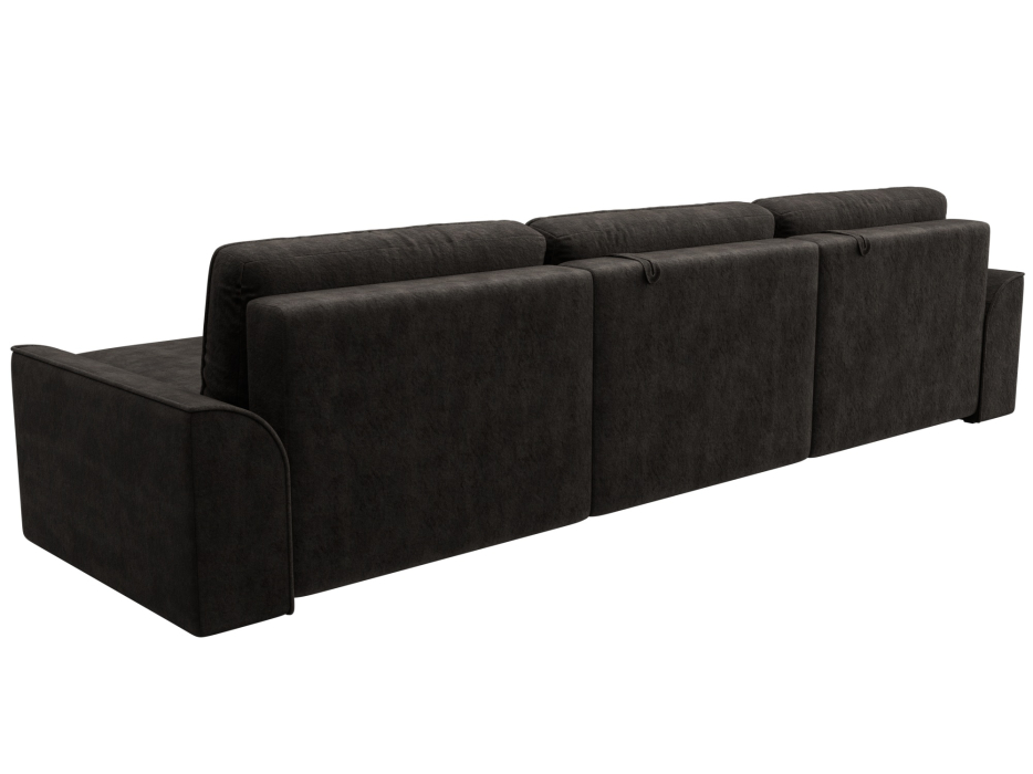 Диваны угловые в гостиную, Диван угловой Лига-048 НПБ лонг, велюр BRUT