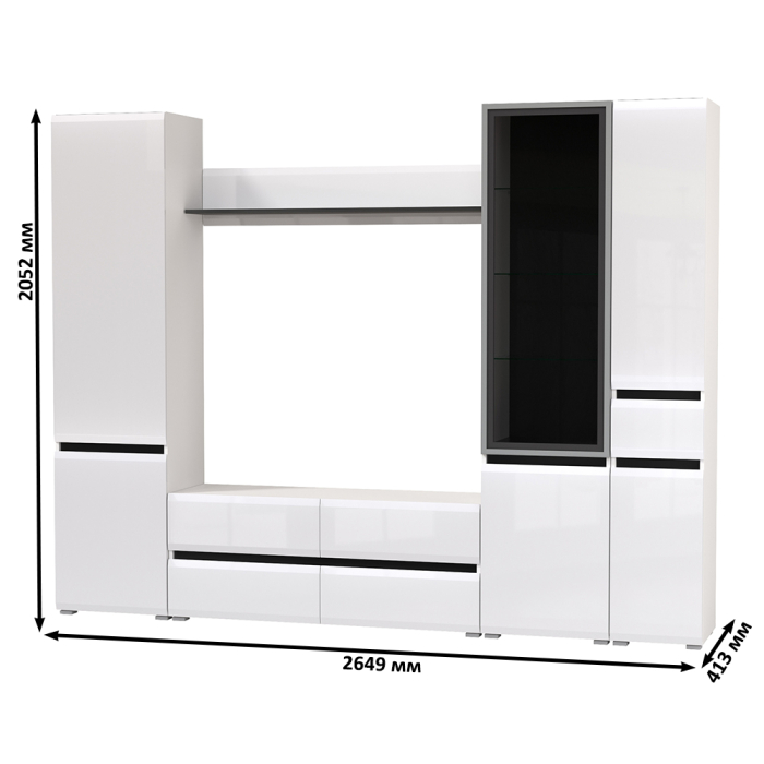 Стенки для гостиной, Сидней Комплектация № 55