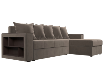 Диван угловой Дубай Лайт, велюр, правый угол