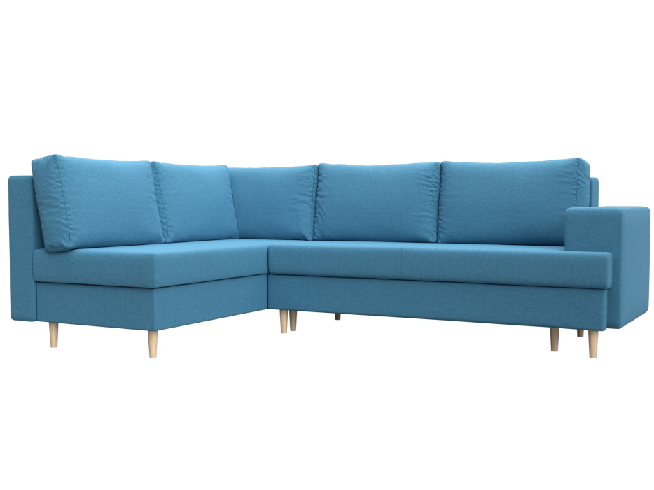 Диваны угловые в гостиную, Диван угловой Сильвана левый угол, рогожка Амур