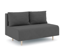 Дизайнерские диваны для гостиной, Диван прямой нераскладной Милли мини 2-х  местный без подлокотников, велюр