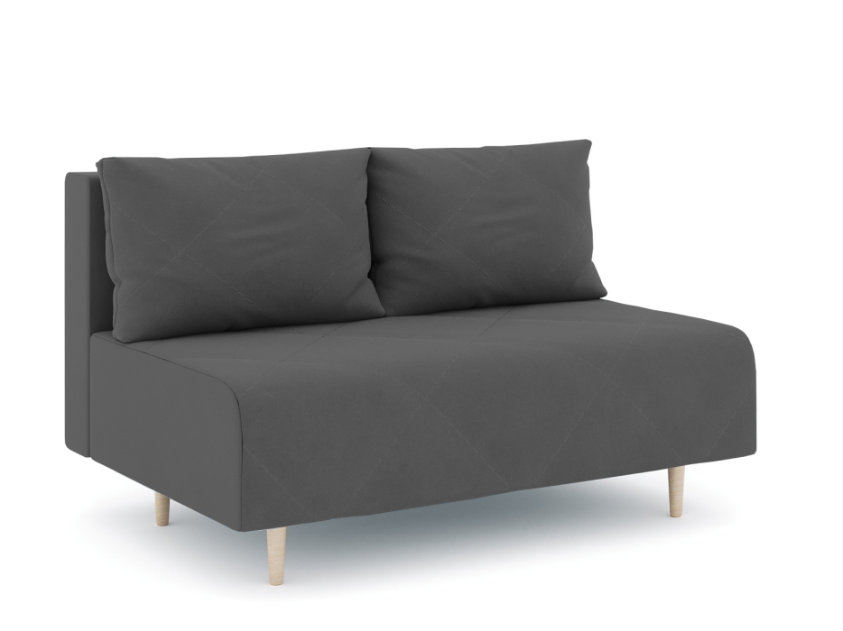 Дизайнерские диваны для гостиной, Диван прямой нераскладной Милли мини 2-х  местный без подлокотников, велюр