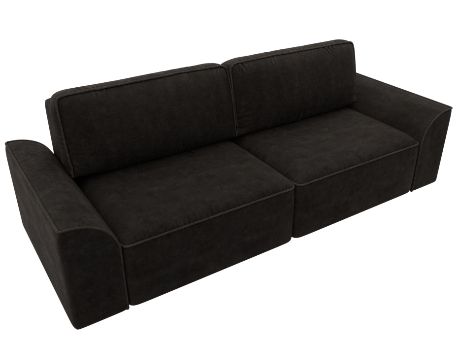 Диваны еврокнижки, Диван прямой Лига-048 НПБ, велюр BRUT