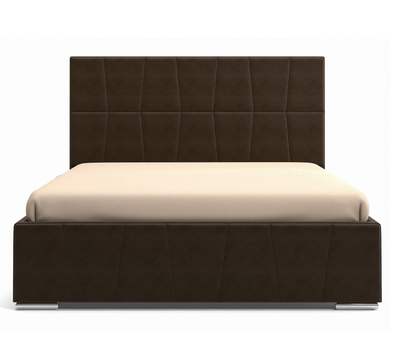 Кровати 180х200, Кровать Пассаж (180х200) с ПМ, Велюр