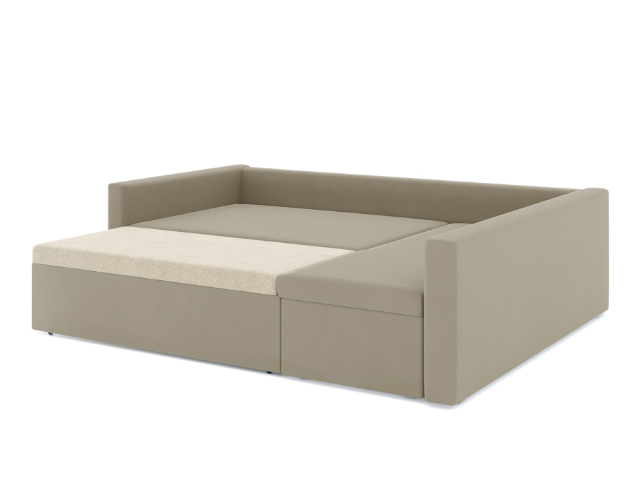 Диваны угловые в гостиную, Диван-кровать угловой Мансберг дельфин, велюр