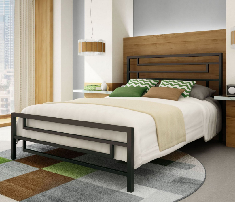 Кровати 140 см, Кровать в стиле лофт Сорренто 1.4