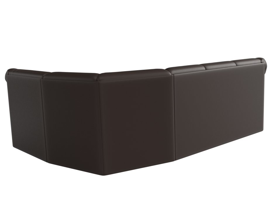 Диваны угловые в гостиную, Диван угловой Карнелла правый угол, экокожа