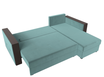 Угловой диван Валенсия Лайт правый угол, велюр