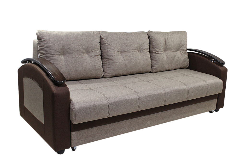 Диваны еврокнижки, Прямой диван София тесла мокко/тесла шоколад (НПБ)