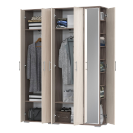 Модульная прихожая Домино-мини и шкаф для одежды Домино