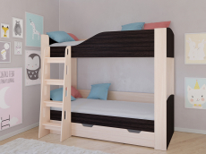 Детские кровати, Кровать двухъярусная Астра 2 Дуб молочный