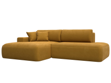 Диваны угловые в гостиную, Диван угловой Лига-036 НПБ Модерн левый угол, велюр BRUT