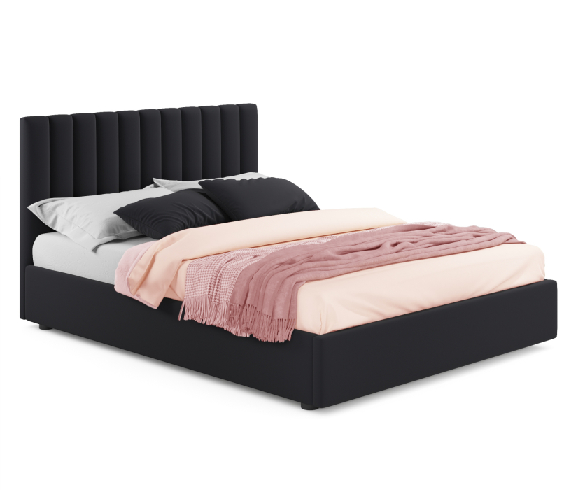 Двуспальные, Мягкая кровать Olivia 1600 ортопедическая с матрасом PROMO