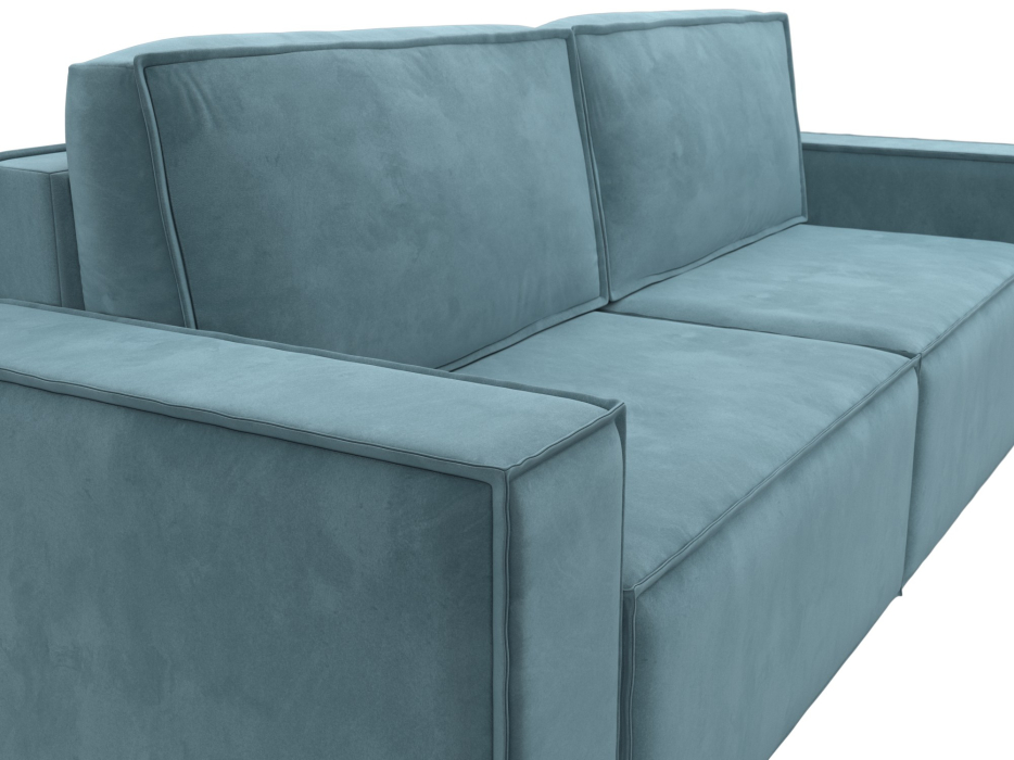 Диваны еврокнижки, Диван прямой Куба Лайт, велюр SEVEN