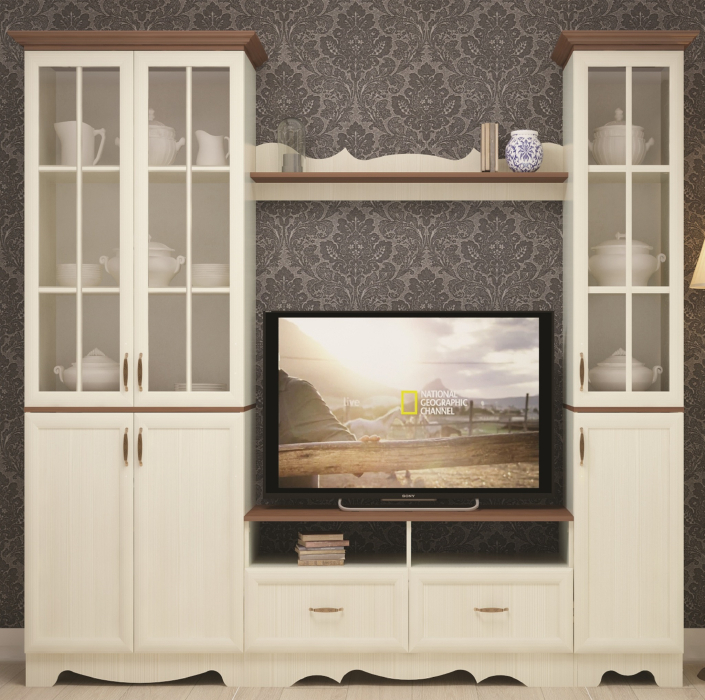 Стенки для гостиной, Гостиная Латте компл.5