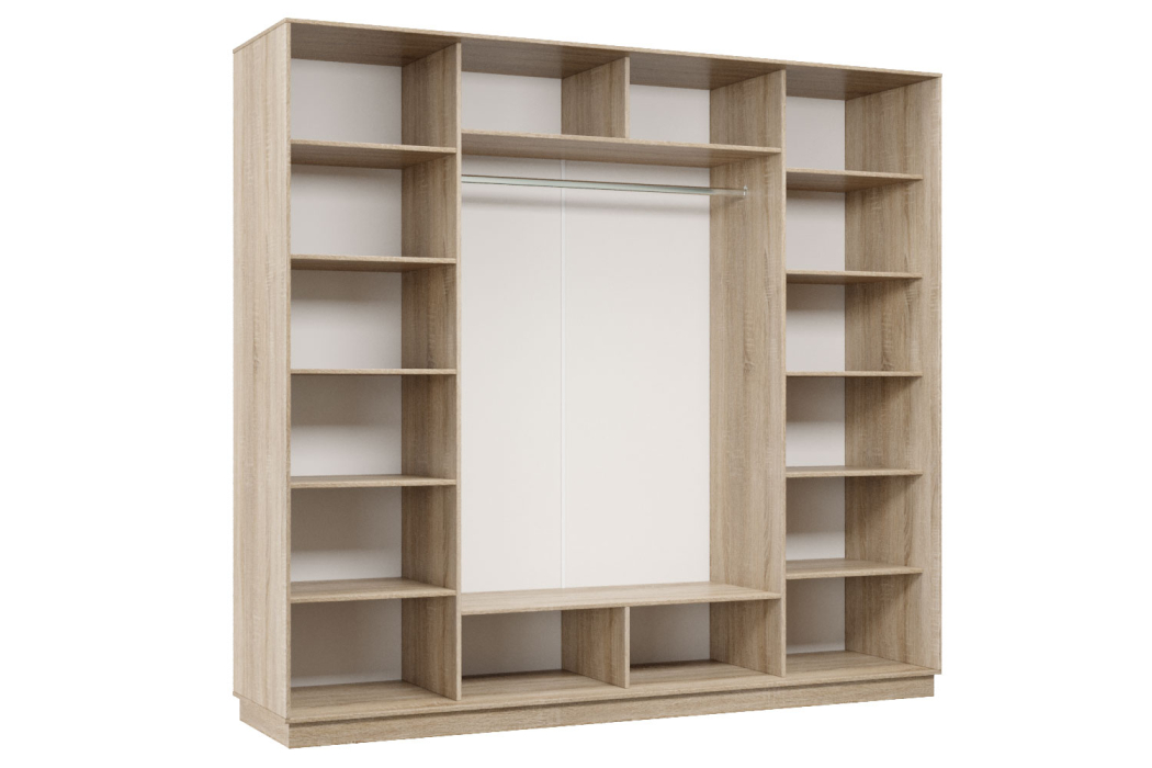 Шкафы-купе 3-х дверные, Шкаф-купе Премьер Лайт 60 (08;11;08) трехдверный